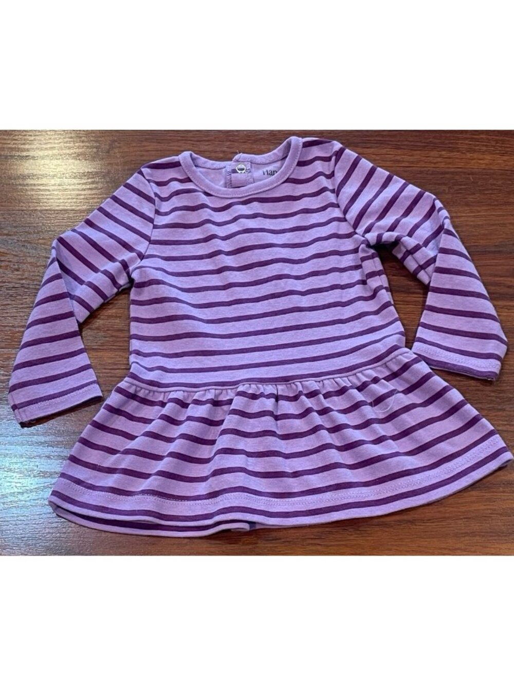 HANES PURPLE DRESS 12-18M